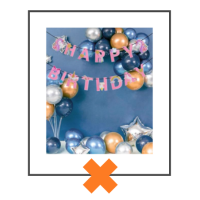 Papieren slinger Happy Birthday Unicorn II